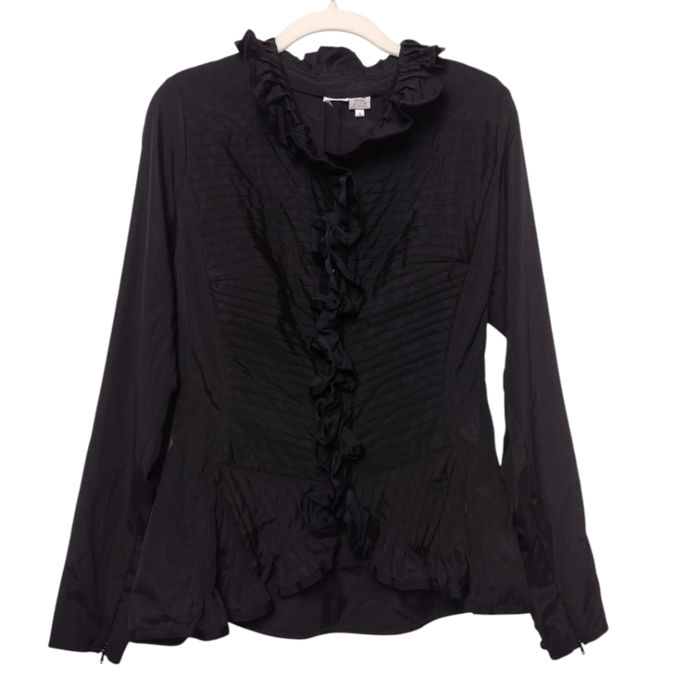 Byron Lars Beauty Mark Silk Blend Blouse